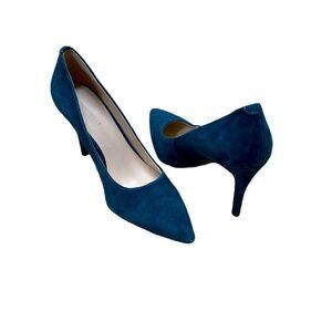 🌟70% OFF🌟 Nine West Green Suede Leather Heels